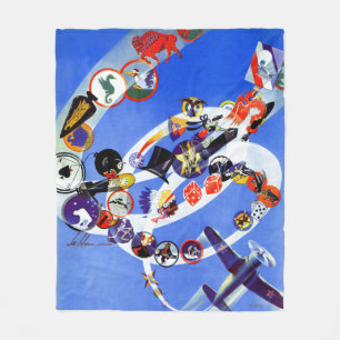 Geschwader-Insignien Fleecedecke