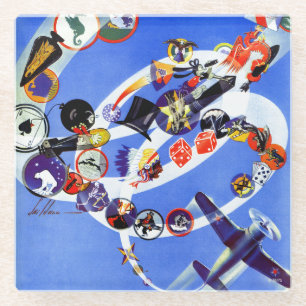 Geschwader-Insignien Glasuntersetzer