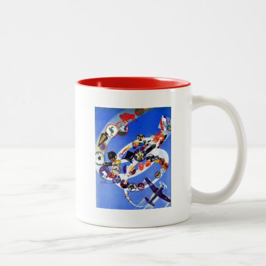Geschwader-Insignien Zweifarbige Tasse (Rechts)