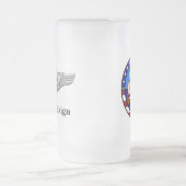 Geschwader-Tasse mit Flecken, Insignien, Mattglas Bierglas (Mittel)