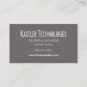 Geschwankter Quadrat-High-Techer Visitenkarte (Rückseite)