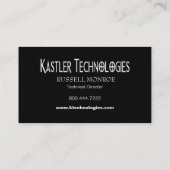 Geschwankter Quadrat-High-Techer Visitenkarte (Rückseite)