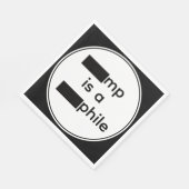 Geschwärzte Papiertücher Serviette (Ecke)