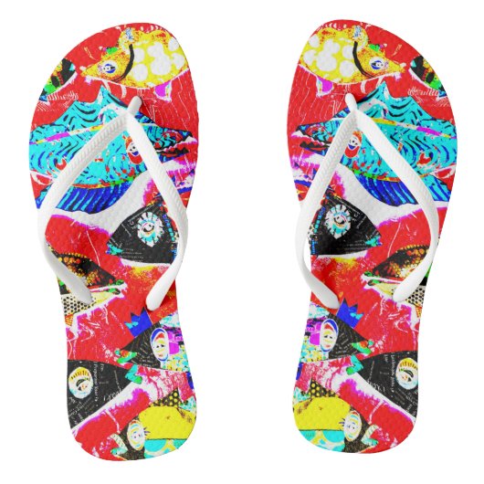 "Geschwärzte rote fischartige" Reinfälle Badesandalen (Fußbett)