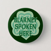 Geschwätz hier gesprochen button (Vorderseite)