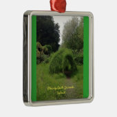 Geschwätz-Schloss erdet Irland-Iren-Verzierung Silbernes Ornament (Rechts)