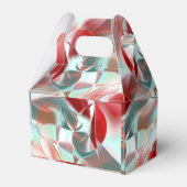 Geschweißte, kreisförmige Stücke in weichem rotem Geschenkschachtel (Rückseite)