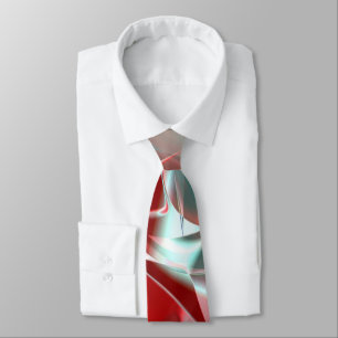 Geschweißte, kreisförmige Stücke in weichem rotem Krawatte