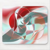 Geschweißte, kreisförmige Stücke in weichem rotem Mousepad (Vorne)