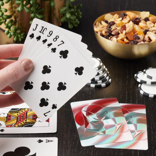 Geschweißte, kreisförmige Stücke in weichem rotem Spielkarten (In Situ)