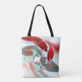 Geschweißte, kreisförmige Stücke in weichem rotem  Tasche (Rückseite)