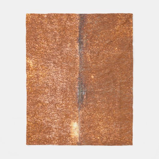 Geschweißtes altes Metall, Roststruktur. Fleecedecke (Vorderseite)