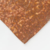 Geschweißtes altes Metall, Roststruktur. Fleecedecke (Ecke)