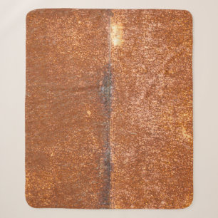 Geschweißtes altes Metall, Rosttextur. Sherpadecke