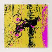 Geschwindigkeit abholen - Mountainbiker Puzzle (Horizontal)