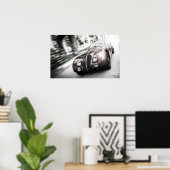 Geschwindigkeit Alfa - dunkel - Poster (Heimbüro)