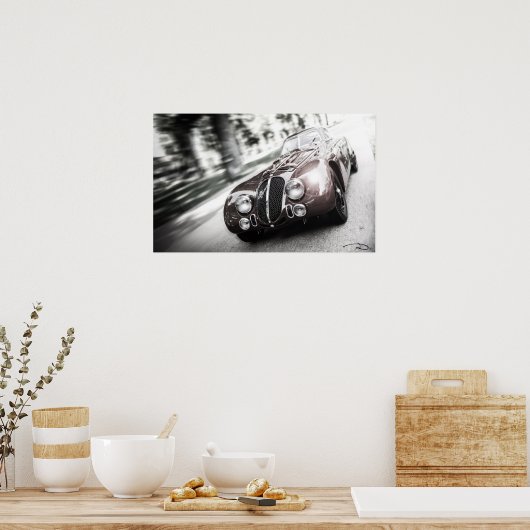 Geschwindigkeit Alfa - dunkel - Poster (Küche)