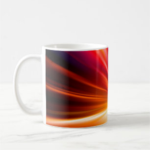 Geschwindigkeit auf nächtlicher Straßeabstract,Hin Kaffeetasse