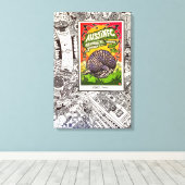 Geschwindigkeit der Vektoren Leinwanddruck (Insitu (Holzboden))