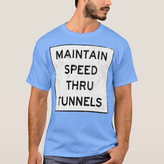 Geschwindigkeit durch Tunnelfotoroom erhalten T-Shirt (Vorderseite)