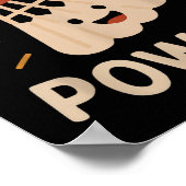 Geschwindigkeit. Genauigkeit. Power. - Badminton P Poster (Ecke)