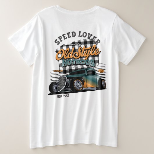 Geschwindigkeit Große Größe T-Shirt (Design Rückseite)