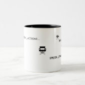 GESCHWINDIGKEIT!. , KAMERA! … ACTON!. ZWEIFARBIGE TASSE (Mittel)