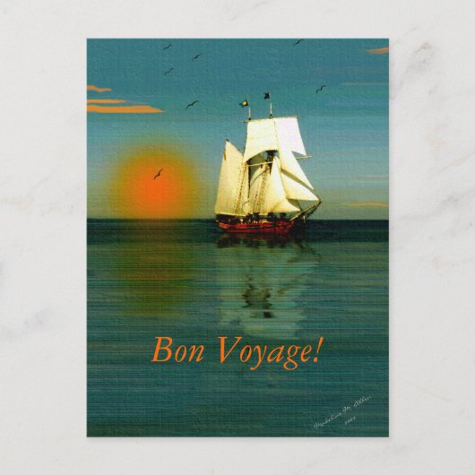 Geschwindigkeit Postkarte (Vorderseite)