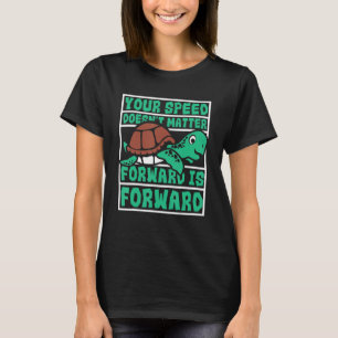 Geschwindigkeit spielt keine Rolle nach vorn ist V T-Shirt