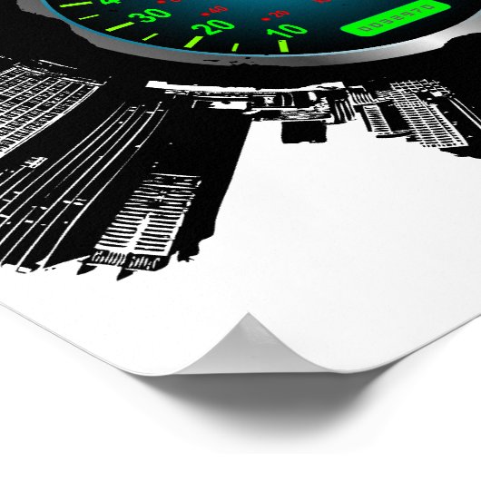 Geschwindigkeit Stadt 2 Poster (Ecke)