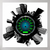 Geschwindigkeit Stadt 2 Poster (Vorne)