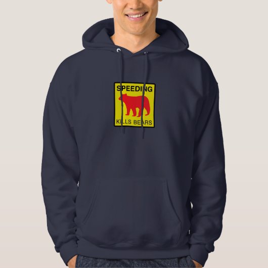 GESCHWINDIGKEIT TÖTET BEARS.ai Hoodie (Vorderseite)