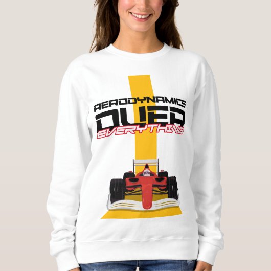Geschwindigkeit und Präzision - Aerodynamik als Er Sweatshirt (Vorderseite)