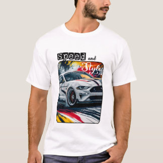 Geschwindigkeit und Stil Super Car T Shirt