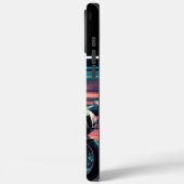 Geschwindigkeit unscharfer Motorradfahren Case-Mate iPhone Hülle (Rückseite / Links)