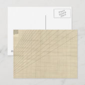 Geschwindigkeit, Zeit, Entfernungsdiagramm Postkarte (Vorne/Hinten)