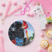 Geschwindigkeiten, die Ratten-Rod-LKW-Rockabilly Pappteller (Party)