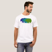 Geschwindigkeits-Bär im Blau T-Shirt (Vorne ganz)