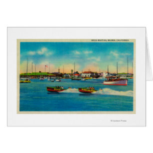 Geschwindigkeits-Bootfahrt im Balboa,