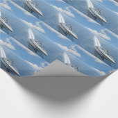 Geschwindigkeits-Ruderwettkampf vorwärts Geschenkpapier (Ecke)