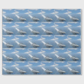 Geschwindigkeits-Ruderwettkampf vorwärts Geschenkpapier (Flach)