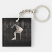 Geschwindigkeits-Skater; Cool Schlüsselanhänger (Rückseite)