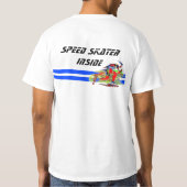 Geschwindigkeits-Skater-T-Shirt T-Shirt (Rückseite)