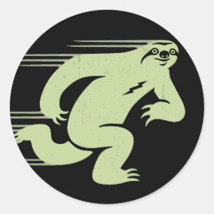 Geschwindigkeits-Trägheit Runder Aufkleber