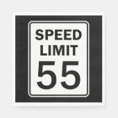 Geschwindigkeitsbegrenzer 55 Zeichensprache-Papier Serviette (Vorderseite)