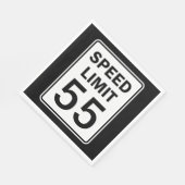 Geschwindigkeitsbegrenzer 55 Zeichensprache-Papier Serviette (Ecke)