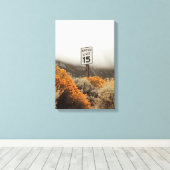 Geschwindigkeitsbegrenzung 15 Zeichen mit Golden S Leinwanddruck (Insitu (Holzboden))