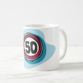Geschwindigkeitsbegrenzung 50 Tasse (VorderseiteRechts)