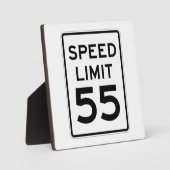 Geschwindigkeitsbegrenzung 55 MPH-Zeichen Fotoplatte (Vorderseite)