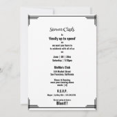 Geschwindigkeitsbegrenzung 55 Zeichen Geburtstag e Einladung (Rückseite)